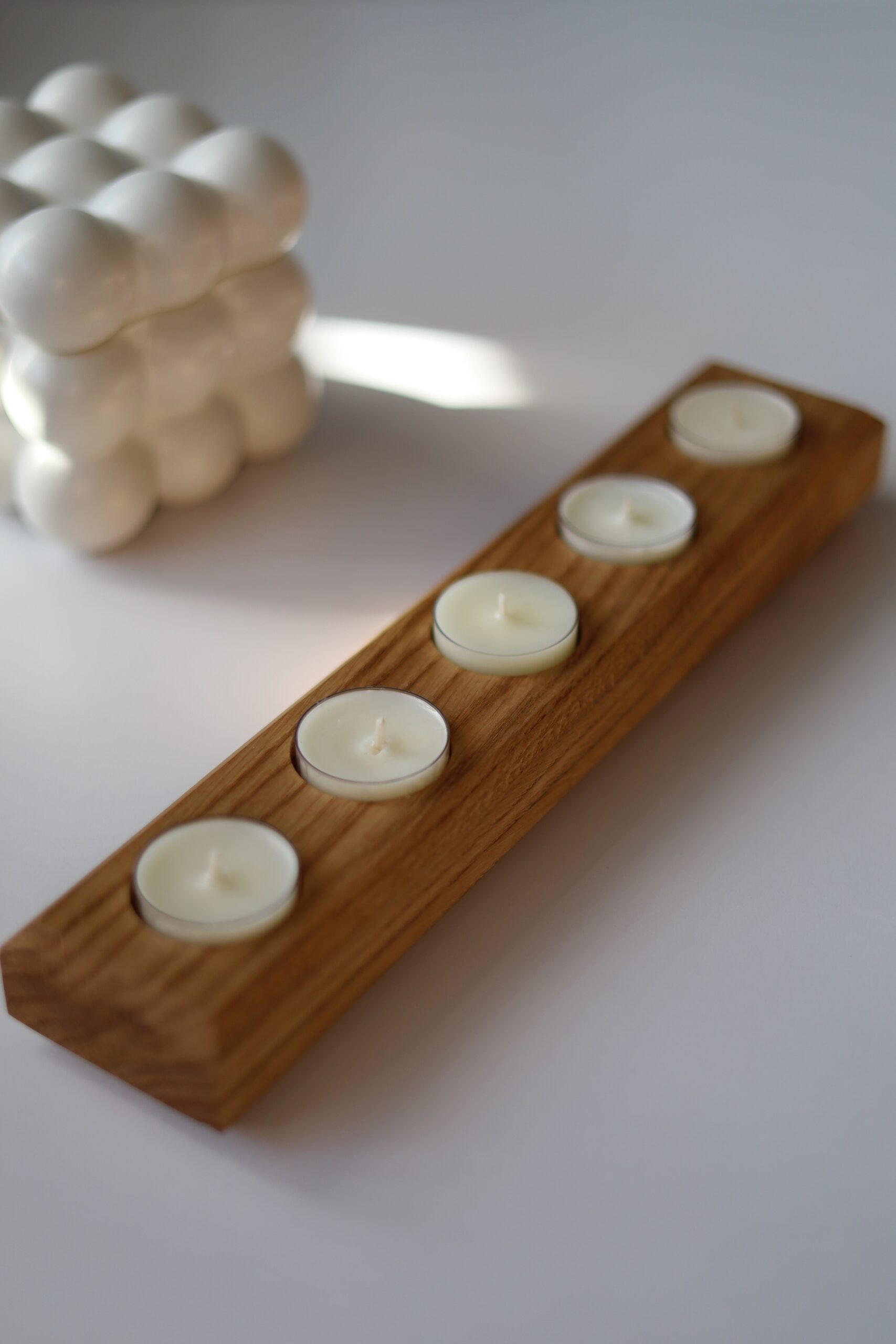 Świecznik drewniany MESO L - obrazek 3