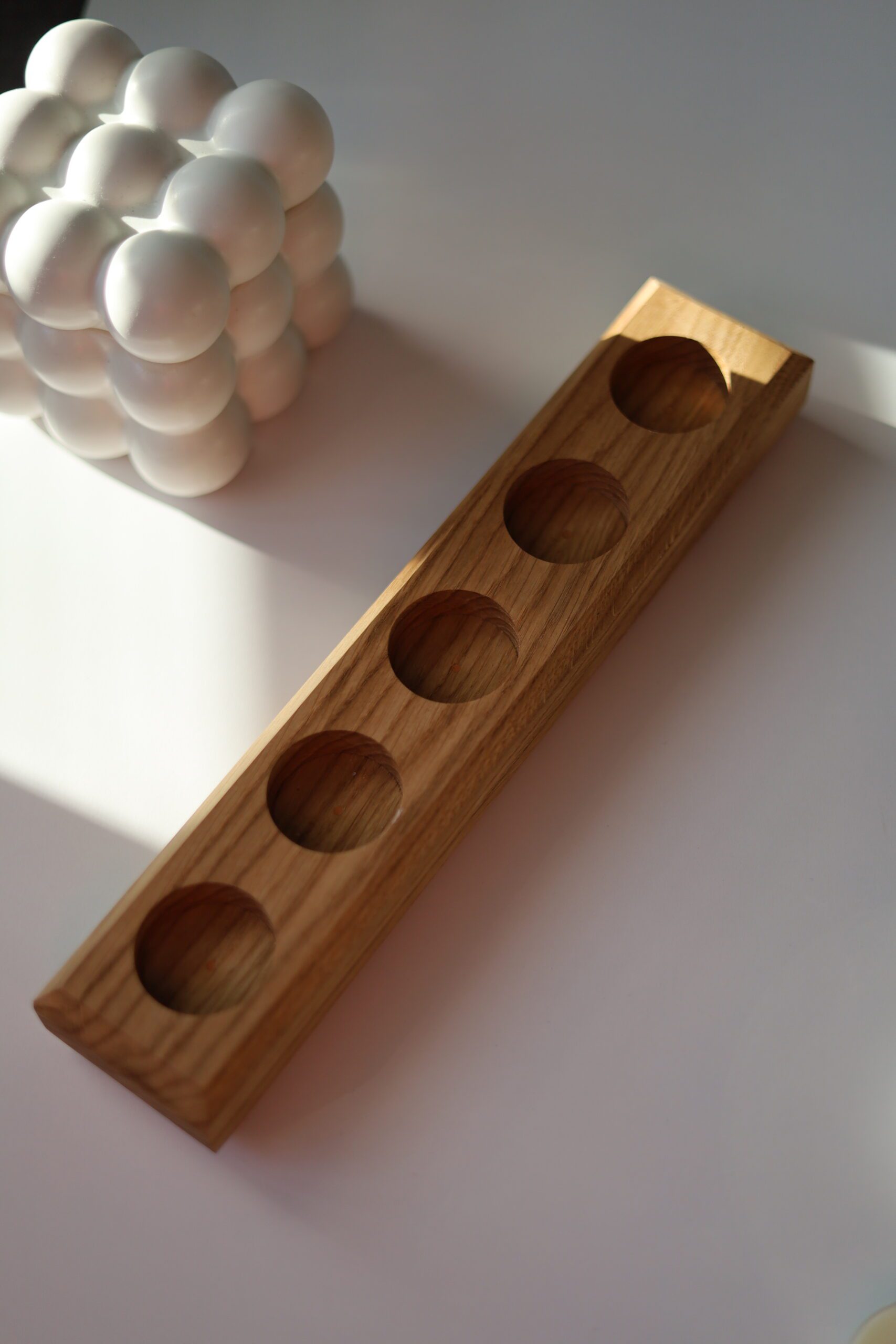 Świecznik drewniany MESO L - obrazek 4