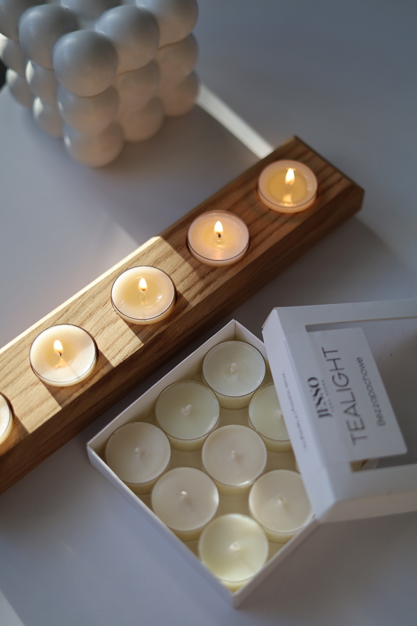Świecznik MESO L + tealight 9 sztuk