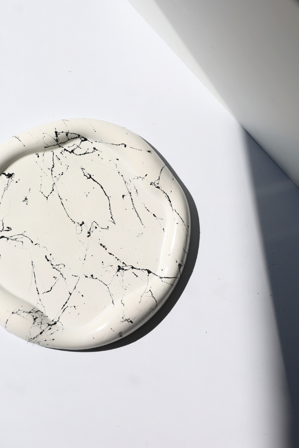 Podstawka gipsowa Falowana Marmur - obrazek 2