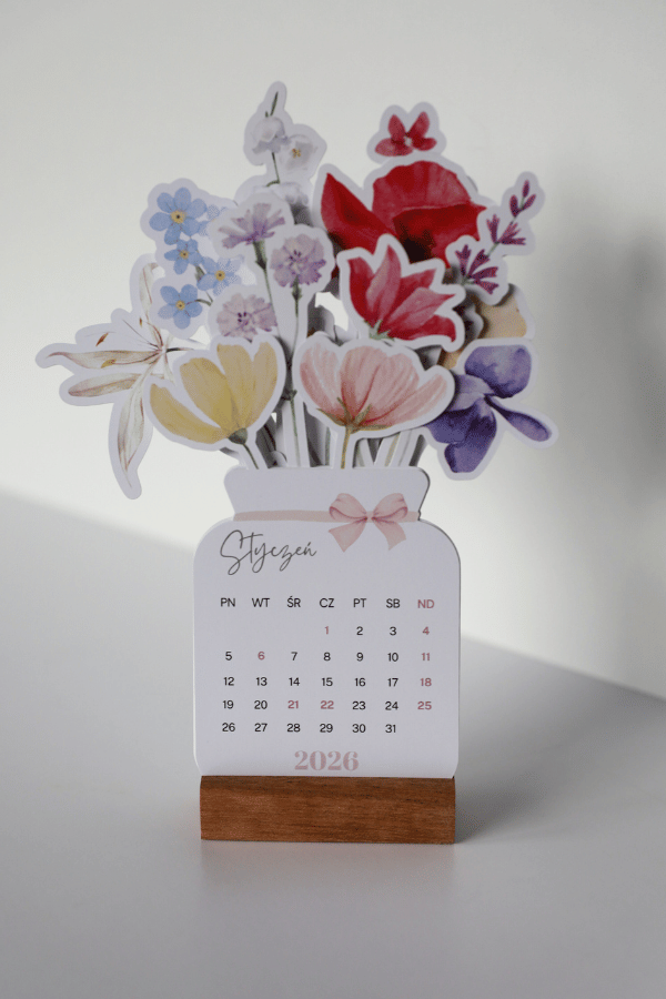 Kalendarz Bukiet Kwiatów 2026 - EDYCJA LIMITOWANA - obrazek 3