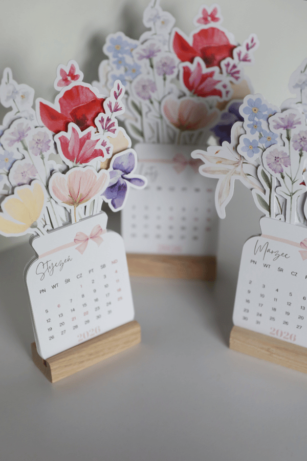 Kalendarz Bukiet Kwiatów 2026 - obrazek 3