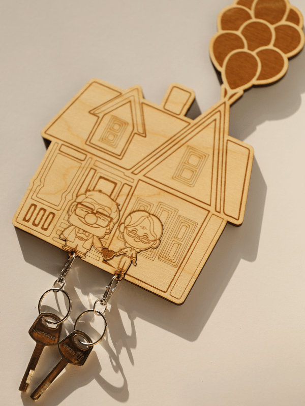 Drewniany wieszak na klucze